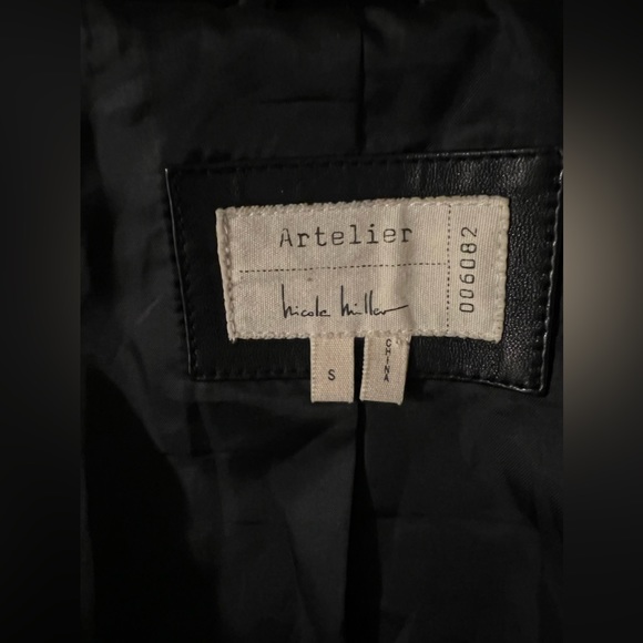 Artelier by Nicole Miller 100 % buttery soft Genuine Leather Jacket .NWOT size S - Picture 13 of 16